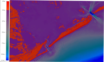 Cajun Mapping Grand Isle 3D Topo bathymetric DEM digital map