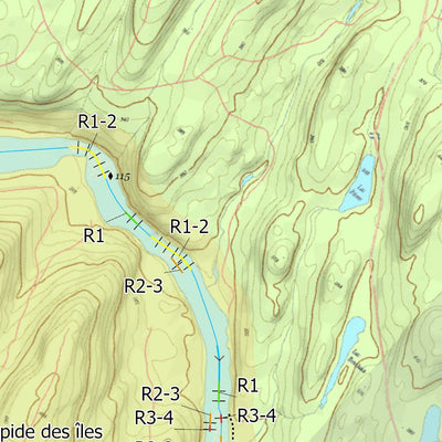 Canot Kayak Québec Ashuapmushuan #3 digital map