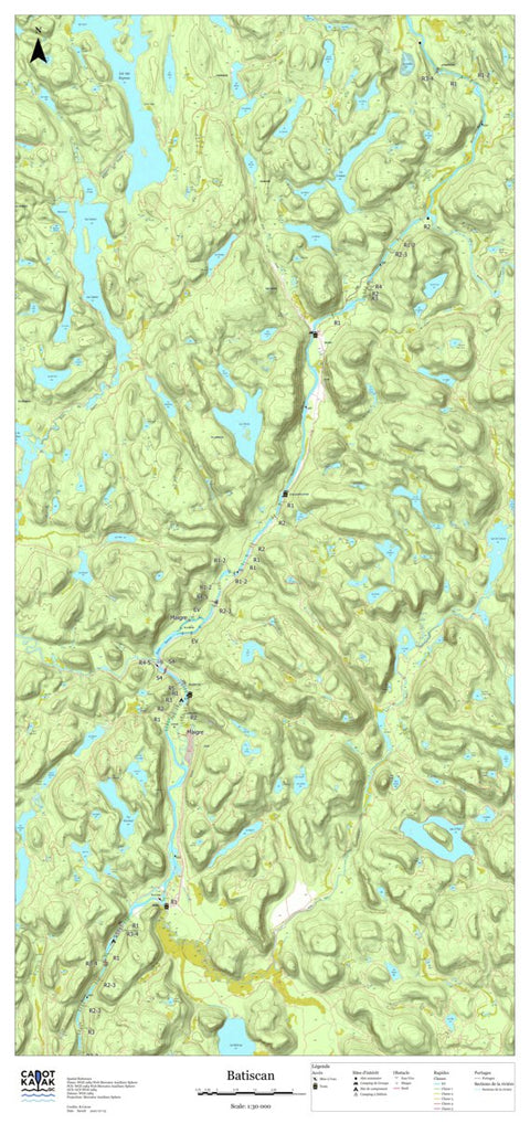 Canot Kayak Québec Batiscan #2 digital map