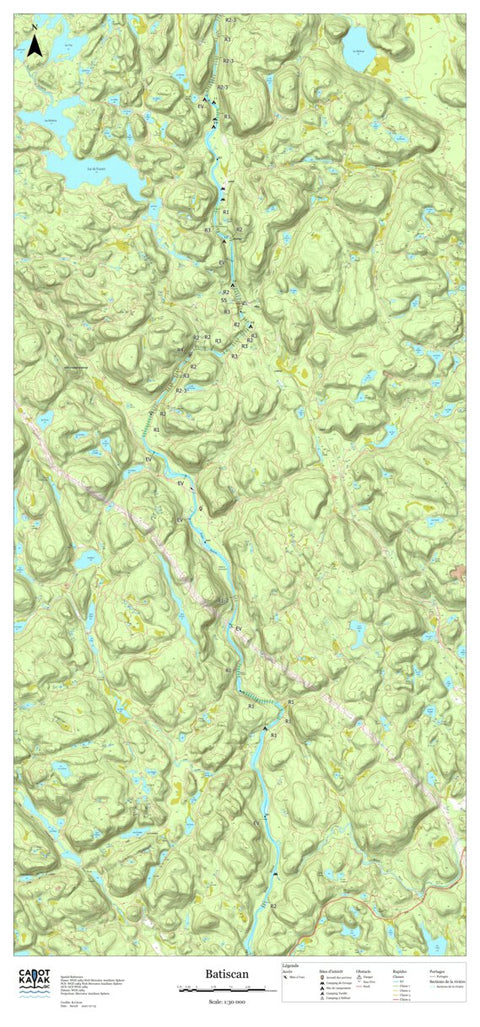 Canot Kayak Québec Batiscan #3 digital map