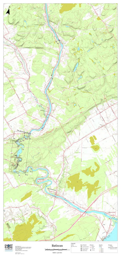 Canot Kayak Québec Batiscan #5 digital map
