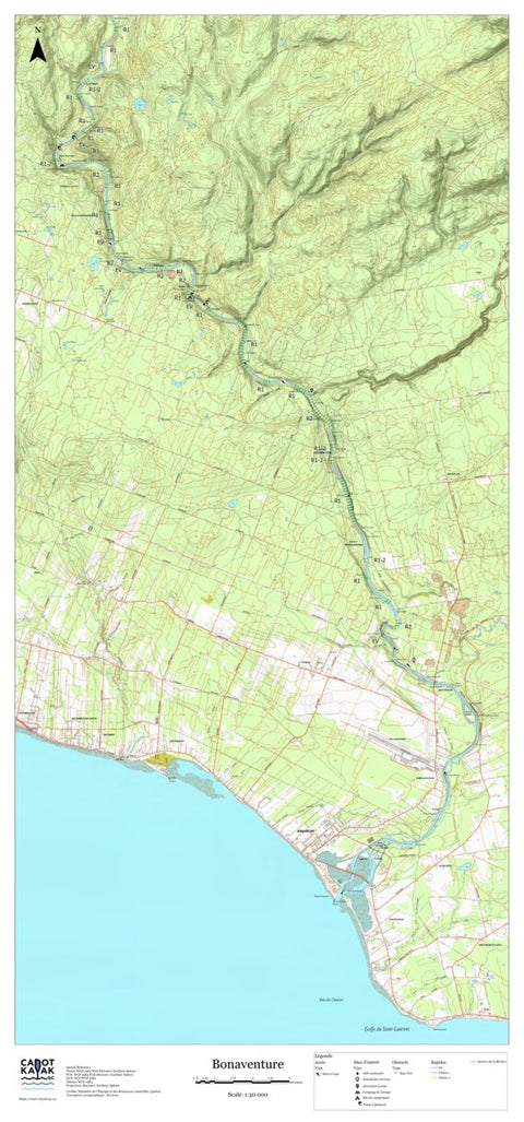 Canot Kayak Québec Bonaventure #4 digital map