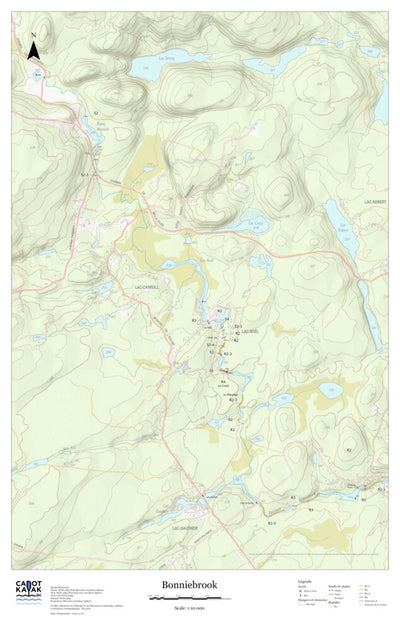 Canot Kayak Québec Bonniebrook #1 digital map