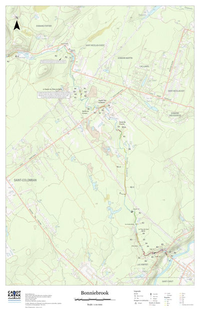 Canot Kayak Québec Bonniebrook #2 digital map