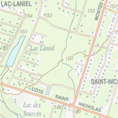 Canot Kayak Québec Bonniebrook #2 digital map