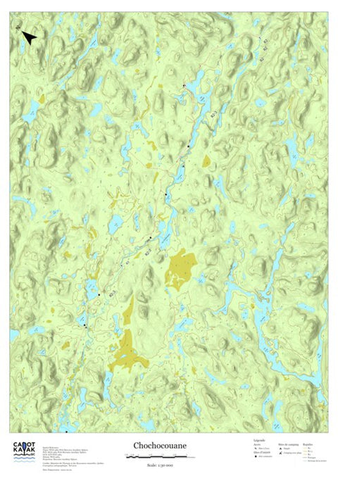 Canot Kayak Québec Chochocouane #1 digital map