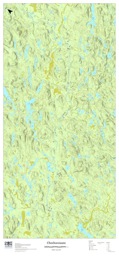 Canot Kayak Québec Chochocouane #3 digital map