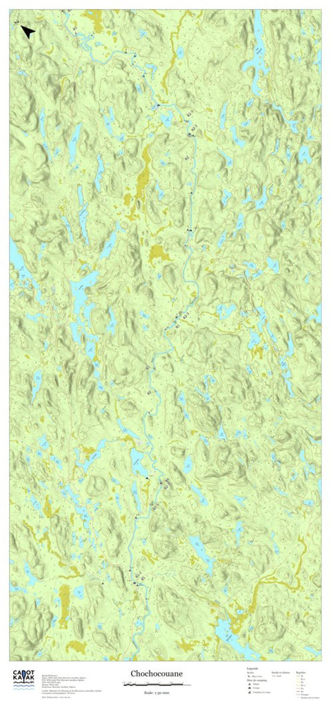 Canot Kayak Québec Chochocouane #3 digital map