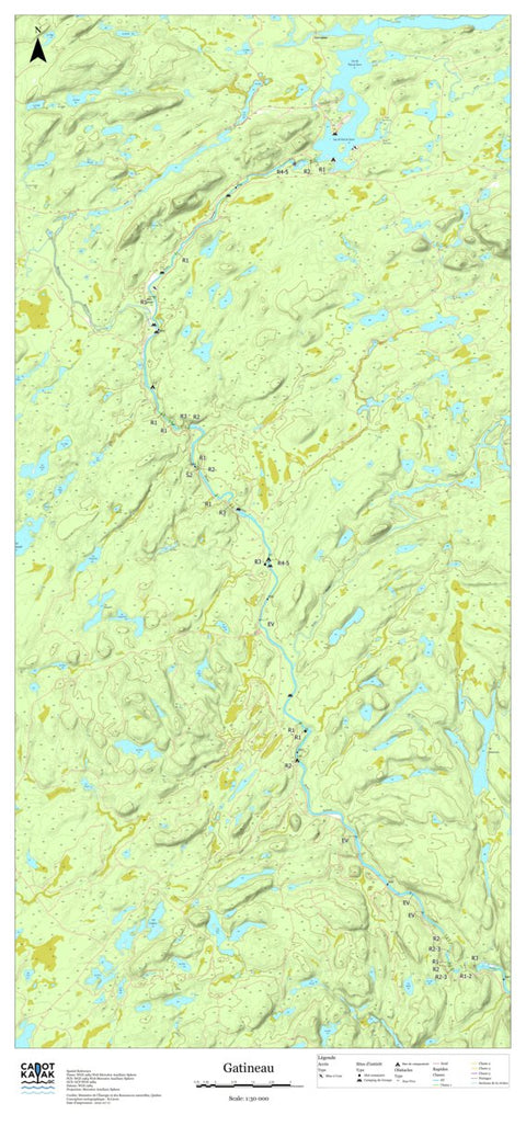 Canot Kayak Québec Gatineau #1 digital map