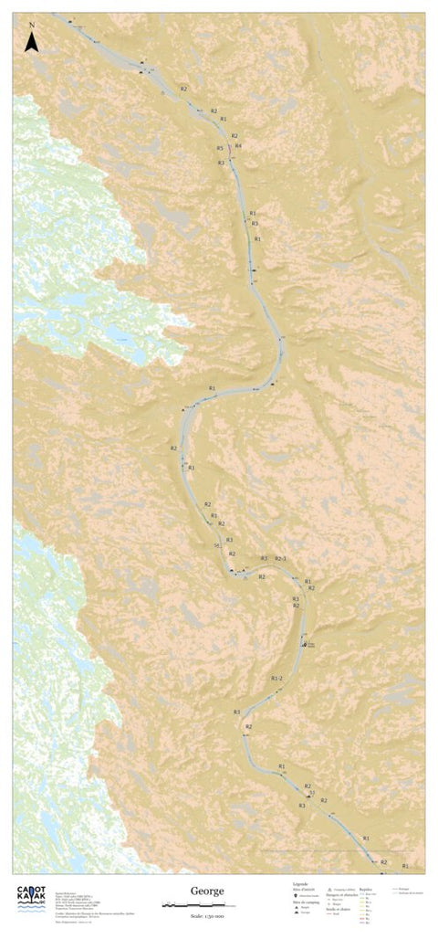 Canot Kayak Québec George #9 digital map