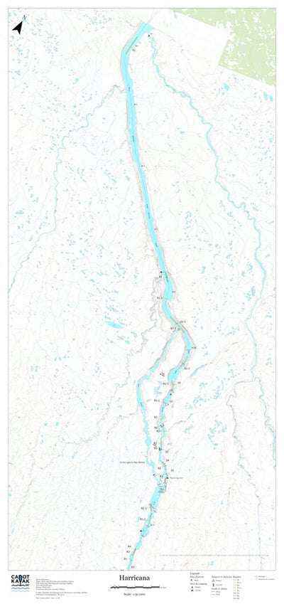 Canot Kayak Québec Harricana #8 digital map