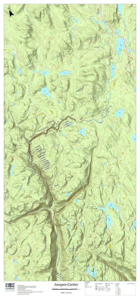Canot Kayak Québec Jacques-Cartier #1 digital map