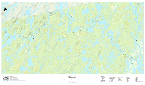 Canot Kayak Québec Natastan #1 digital map
