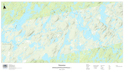 Canot Kayak Québec Natastan #2 digital map