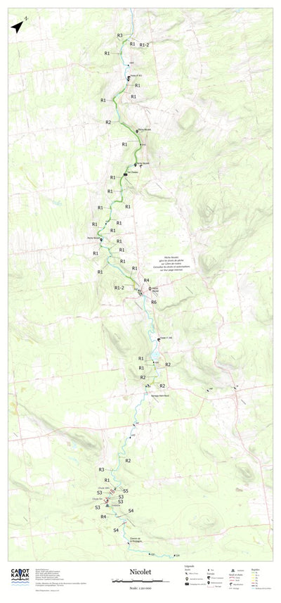 Canot Kayak Québec Nicolet #1 digital map