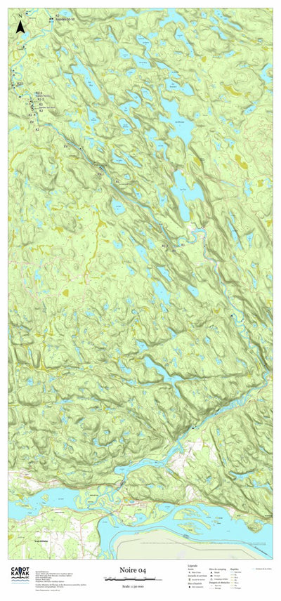 Canot Kayak Québec Noire #5 digital map