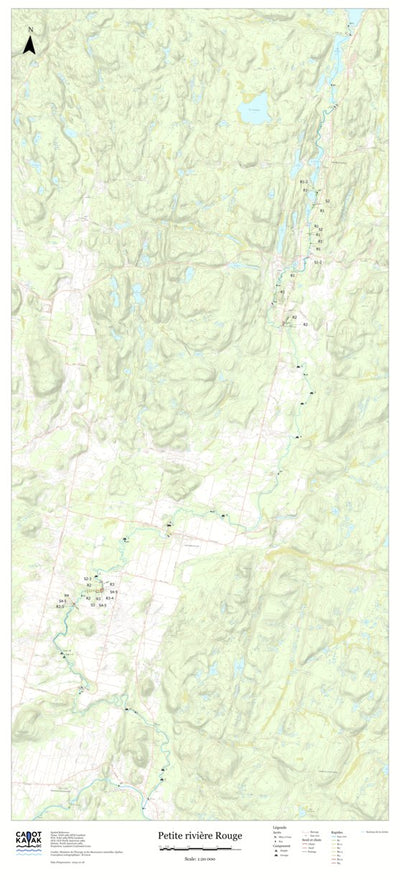 Canot Kayak Québec Petite Rivière Rouge digital map