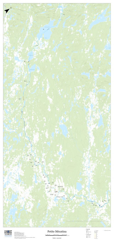 Canot Kayak Québec PetitMecatina #1 digital map