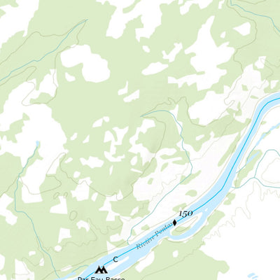 Canot Kayak Québec Pontax #2 digital map