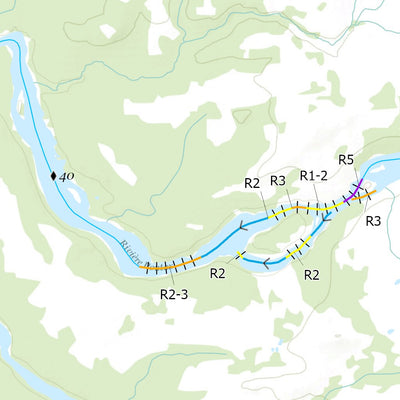 Canot Kayak Québec Pontax #5 digital map