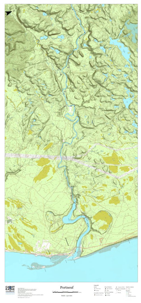 Canot Kayak Québec Portneuf #5 digital map