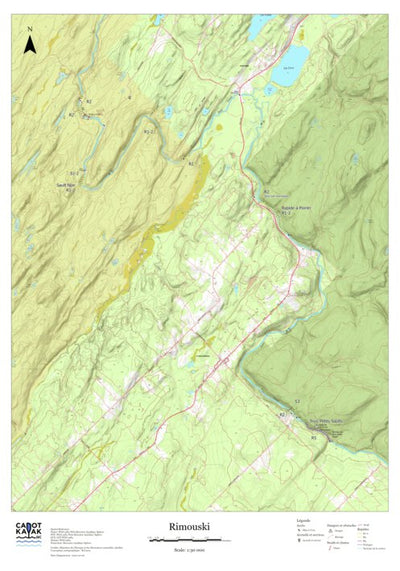 Canot Kayak Québec Rimouski #2 digital map