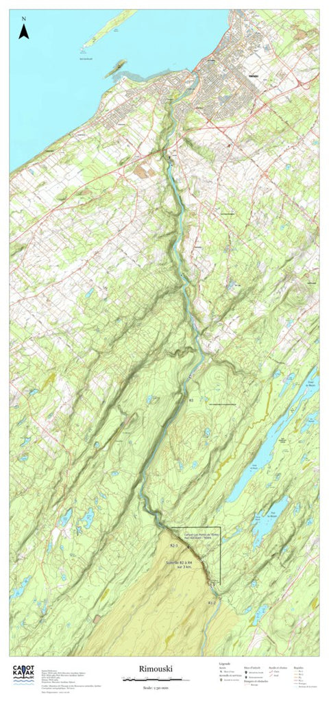 Canot Kayak Québec Rimouski #3 digital map