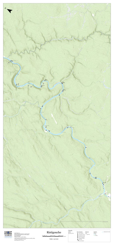 Canot Kayak Québec Ristigouche #1 digital map