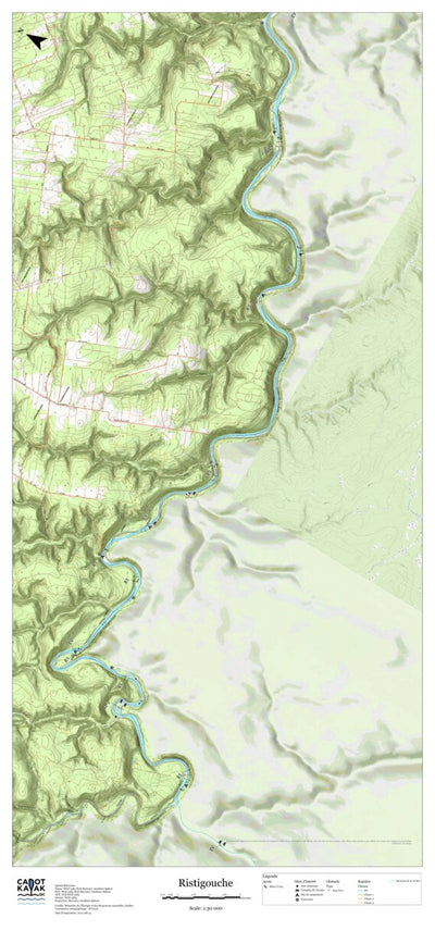 Canot Kayak Québec Ristigouche #2 digital map