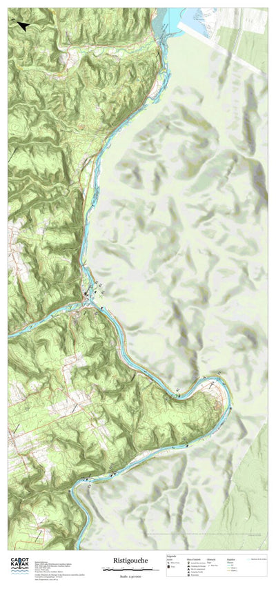 Canot Kayak Québec Ristigouche #3 digital map