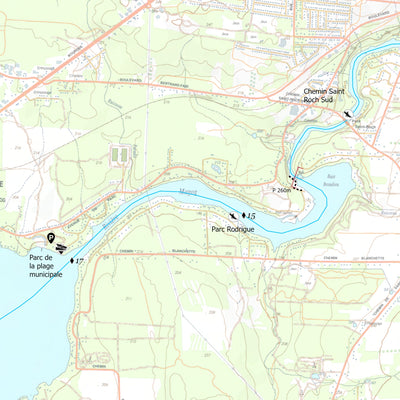 Canot Kayak Québec Rivière Magog digital map