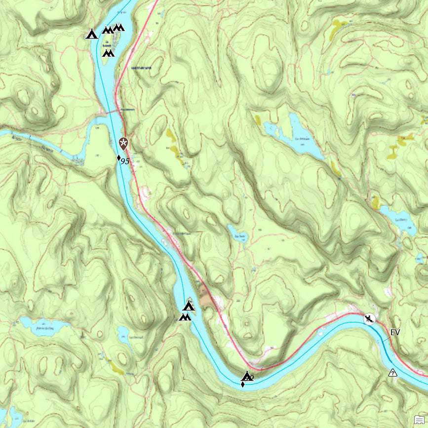 Rivière Saint-Maurice Map by Canot Kayak Quebec | Avenza Maps