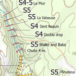 Canot Kayak Québec Rivière Sault à la Puce digital map
