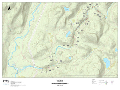 Canot Kayak Québec Rivière Tourilli digital map