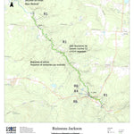 Canot Kayak Québec Ruisseau Jackson digital map