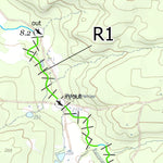 Canot Kayak Québec Ruisseau Jackson digital map