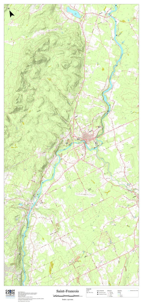 Canot Kayak Québec Saint_Francois #3 digital map