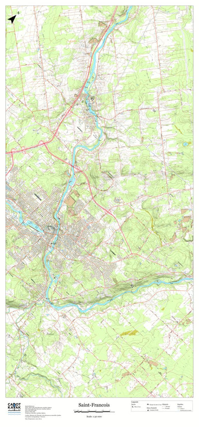 Canot Kayak Québec Saint_Francois #4 digital map