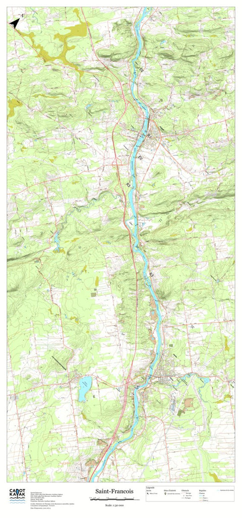 Canot Kayak Québec Saint_Francois #5 digital map