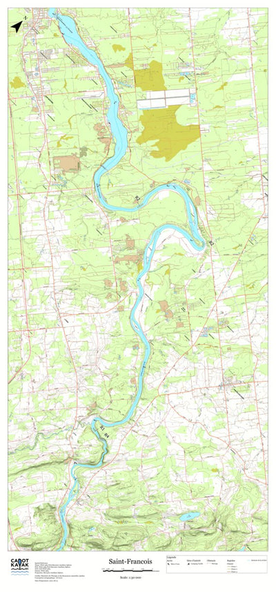 Canot Kayak Québec Saint_Francois #6 digital map