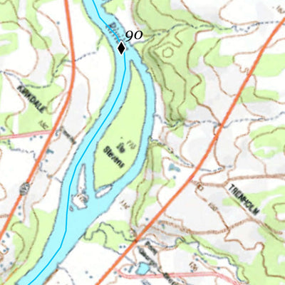 Canot Kayak Québec Saint_Francois #6 digital map