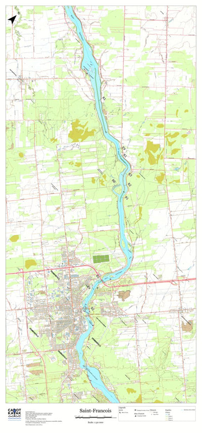 Canot Kayak Québec Saint_Francois #7 digital map