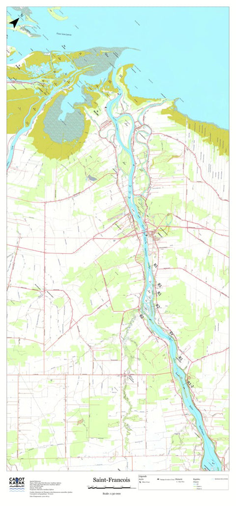 Canot Kayak Québec Saint_Francois #8 digital map