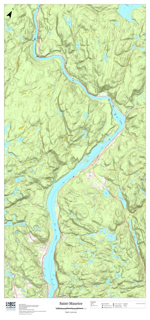 Rivière Saint-Maurice Map by Canot Kayak Quebec | Avenza Maps