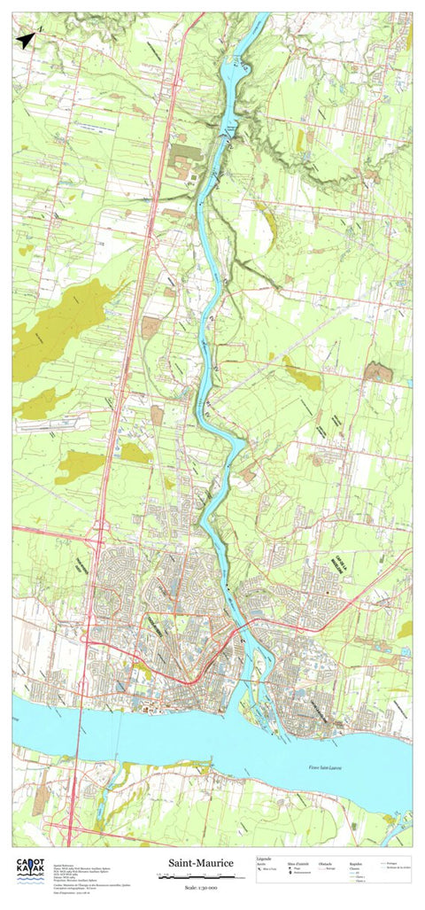 Rivière Saint-Maurice Map by Canot Kayak Quebec | Avenza Maps