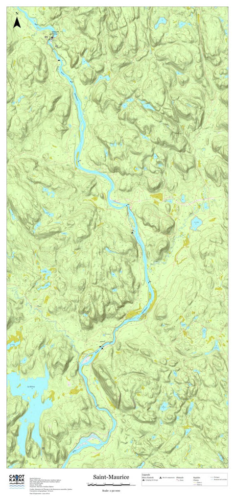 Canot Kayak Québec Saint_Maurice #2 digital map
