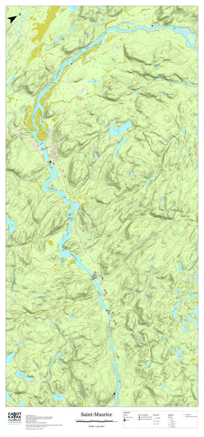 Canot Kayak Québec Saint_Maurice #3 digital map