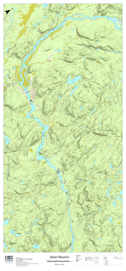 Canot Kayak Québec Saint_Maurice #3 digital map