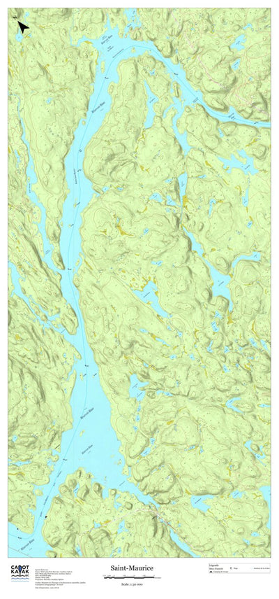 Canot Kayak Québec Saint_Maurice #5 digital map