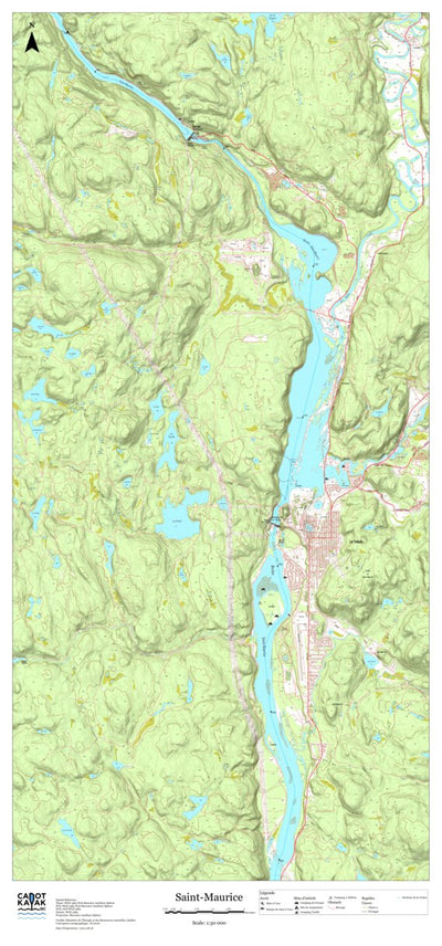 Canot Kayak Québec Saint_Maurice #7 digital map